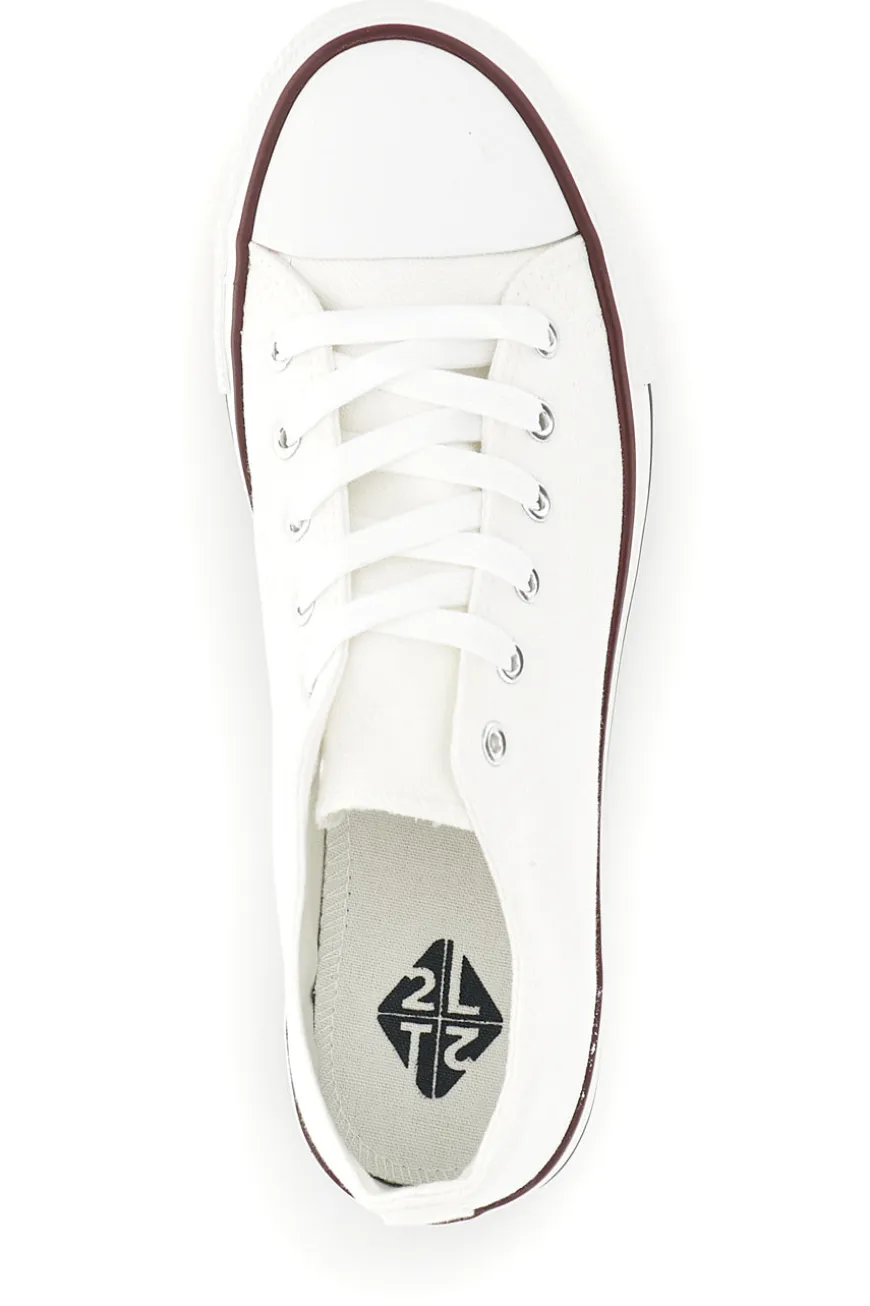Sneakers bianche con lacci 2t2l 8011