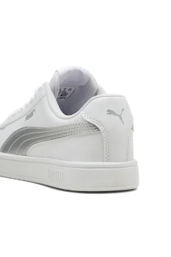 Sneakers Bianche con Logo Argento PUMA RICKIE CLASSIC JR