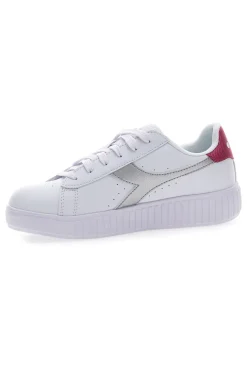 Sneakers Bianche con Logo Argento DIADORA GAME STEP METAL GS