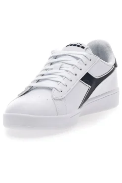 Sneakers bianche con logo blu DIADORA TORNEO
