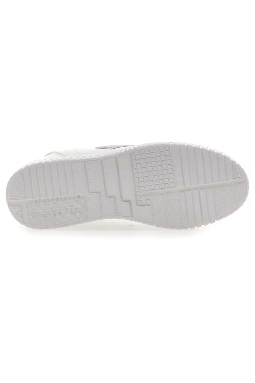 Sneakers Bianche con Logo Glitter Lotto Venus 1 AMF III GLI