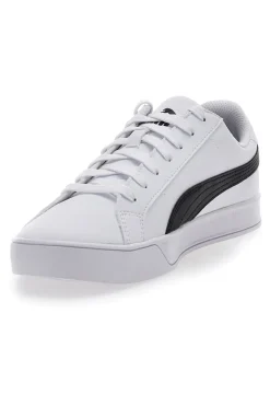 Sneakers Bianche Con Logo Laterale Puma Smash Vulc