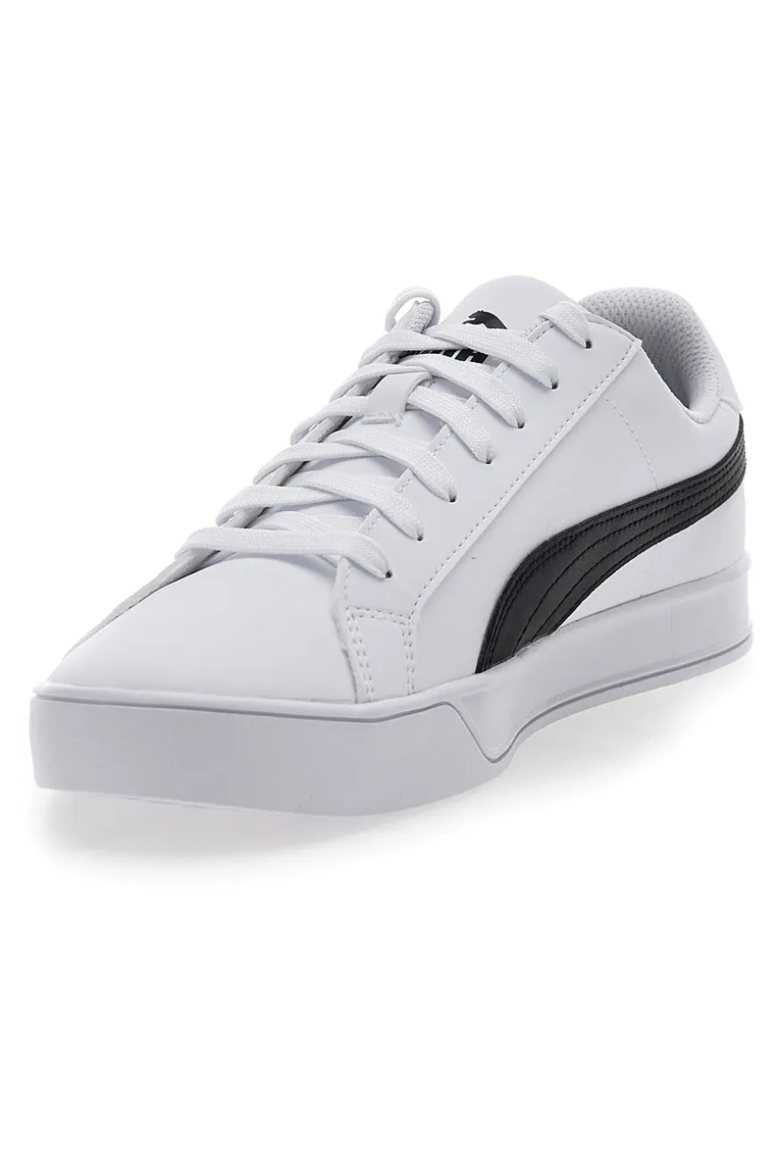 Sneakers Bianche Con Logo Laterale Puma Smash Vulc