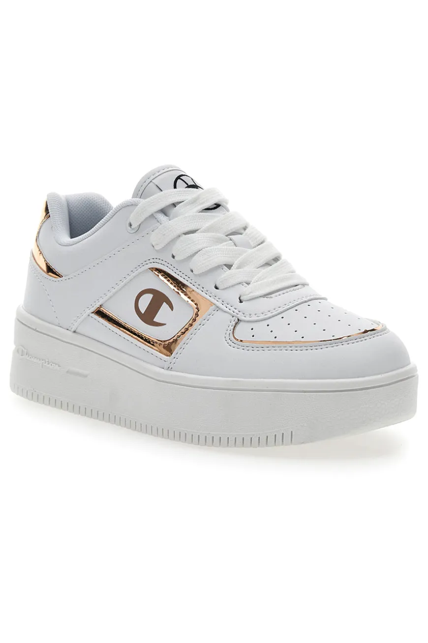 Sneakers Bianche Con Logo Laterale Champion Foul Plat Element