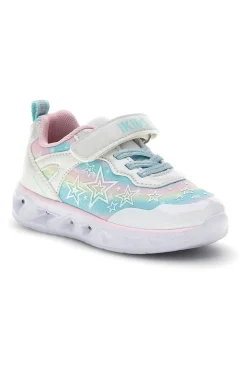 Sneakers Bianche con luci Pitt kids 11325