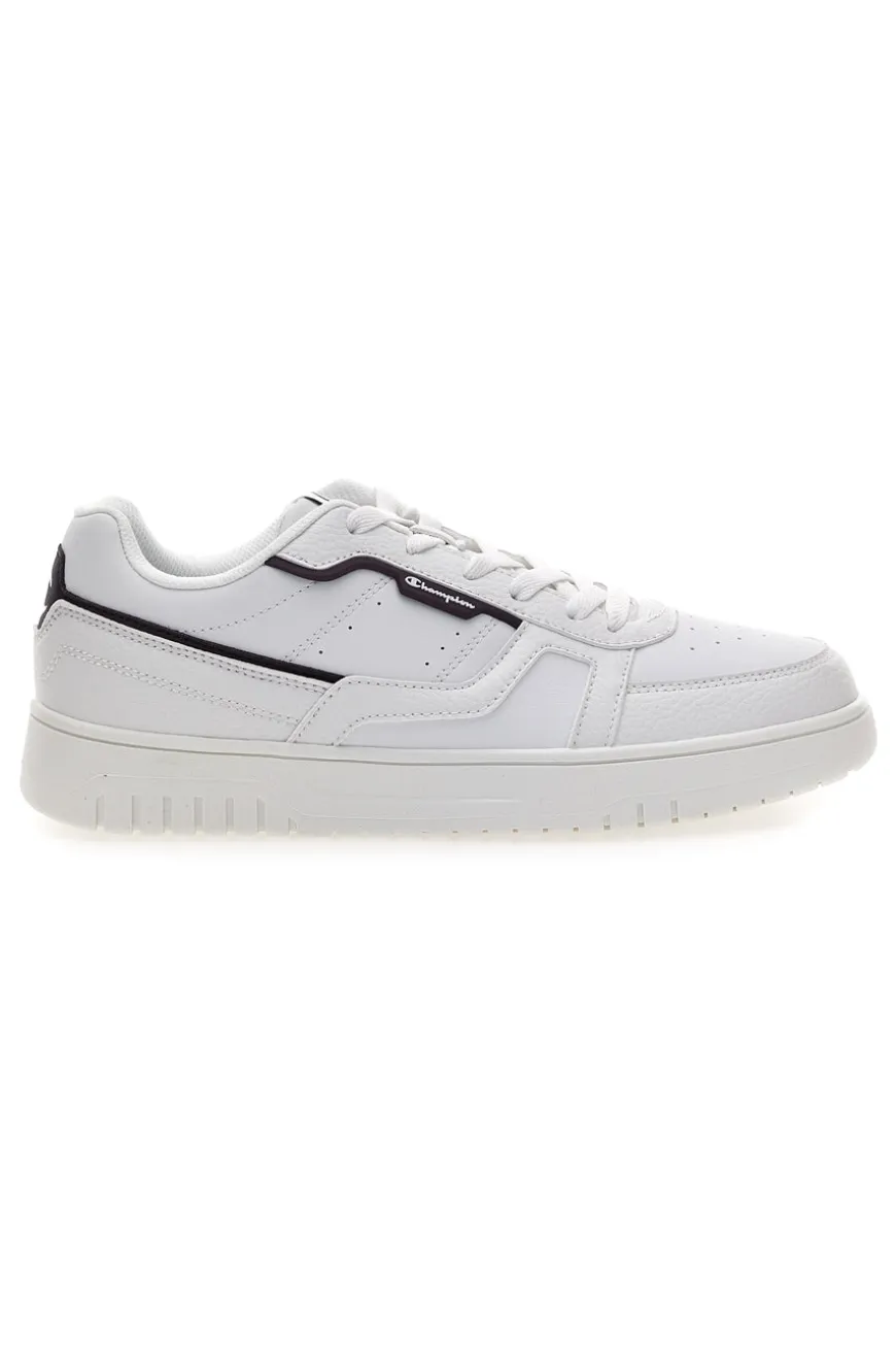 Sneakers bianche con profili neri Champion Clay Evolve