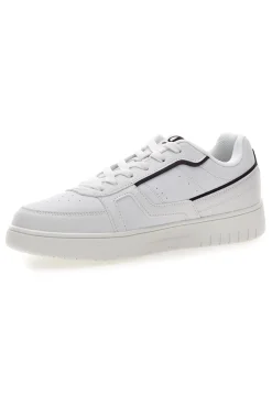 Sneakers bianche con profili neri Champion Clay Evolve