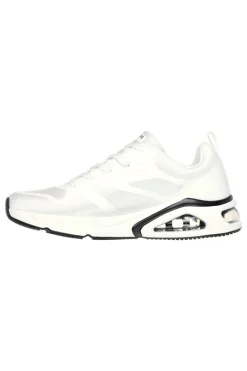 Sneakers Bianche con Soletta Air Cooled Memory Foam SKECHERS Tres-Air Uno - Revolution-Airy