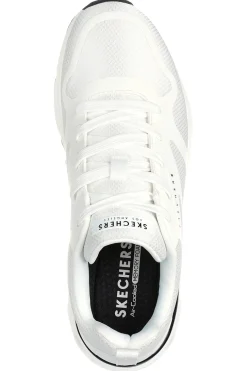 Sneakers Bianche con Soletta Air Cooled Memory Foam SKECHERS Tres-Air Uno - Revolution-Airy