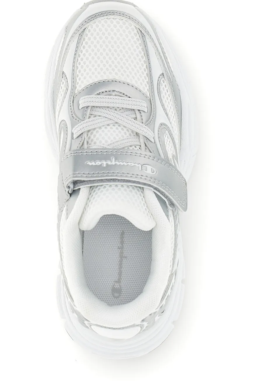 Sneakers bianche con strap e lacci elastici Champion RT25 U PS