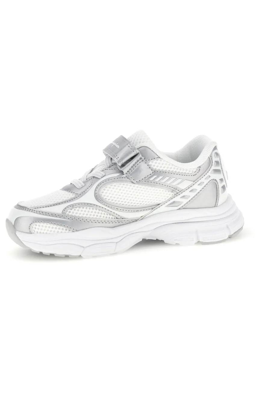 Sneakers bianche con strap e lacci elastici Champion RT25 U PS