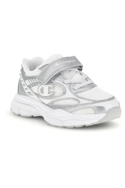 Sneakers bianche con strap e lacci elastici Champion RT25 U PS