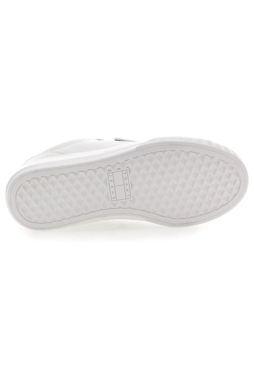 Sneakers Bianche Con Tomaia In Pelle TOMMY JEANS CUPSOLE SNEAKER ESS