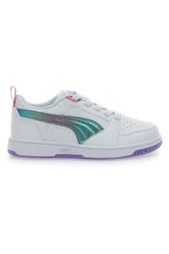 Sneakers bianche con tomaia traforata Puma Rebound V6 Lo Bouncy Sky AC PS