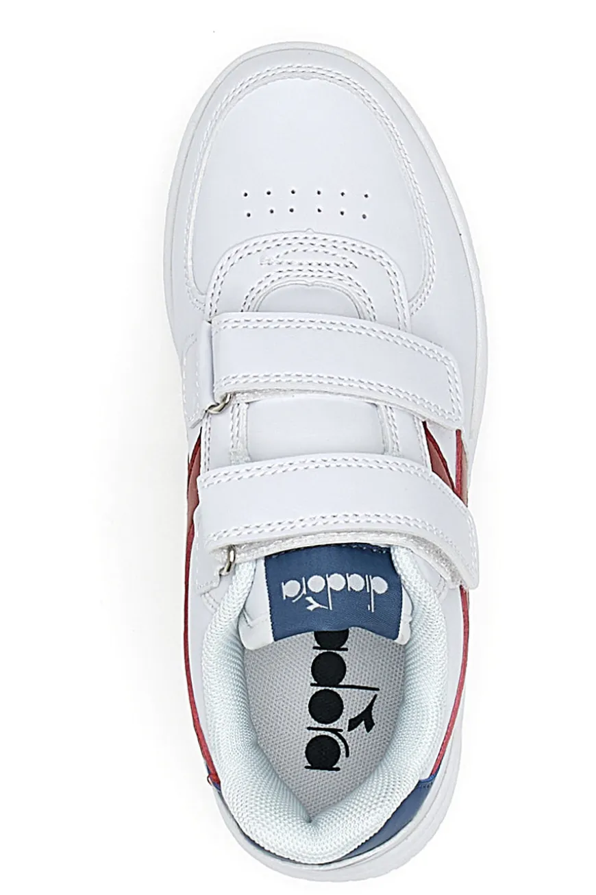Sneakers Bianche con Velcro Diadora Raptor Low PS