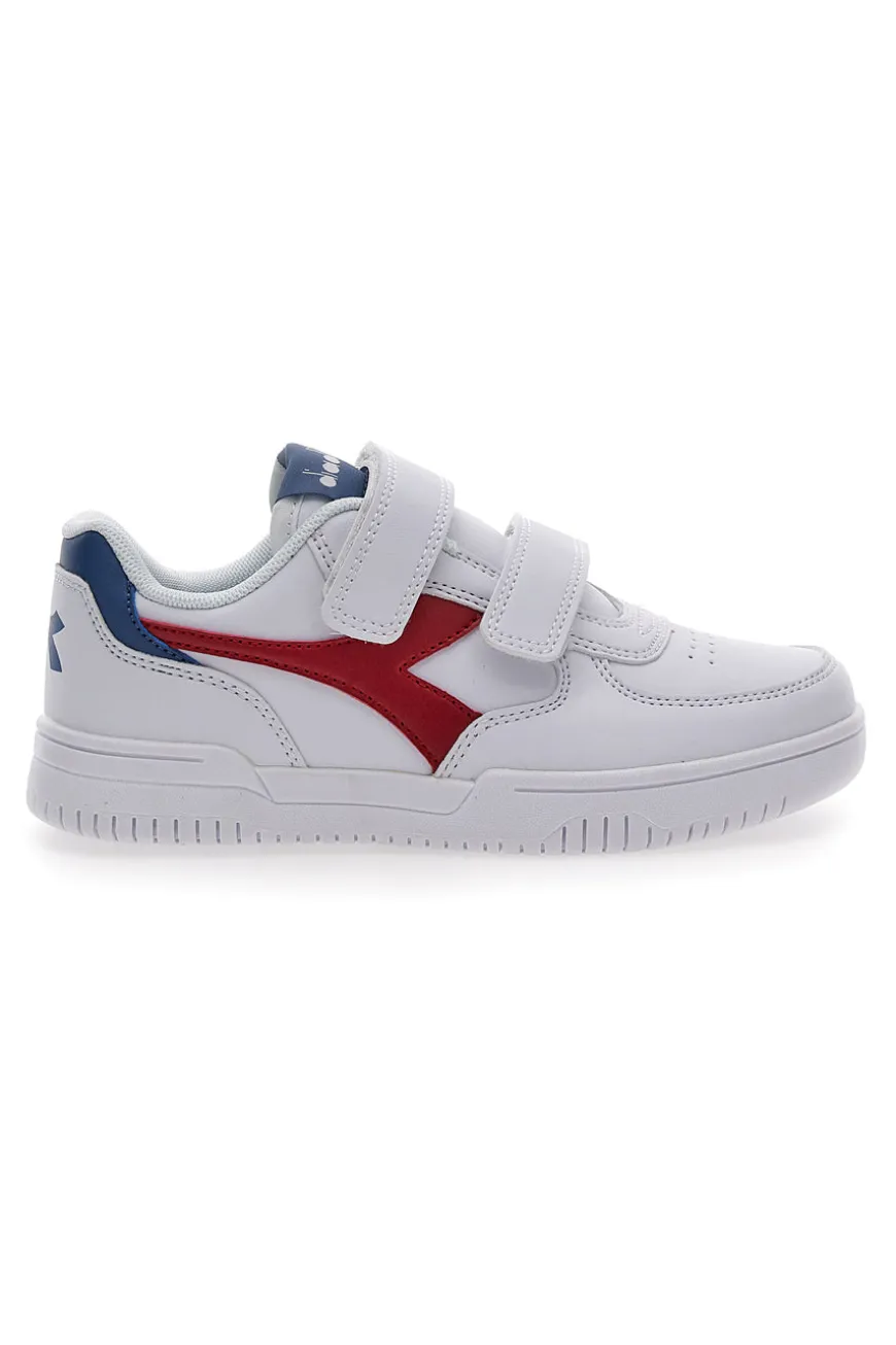Sneakers Bianche con Velcro Diadora Raptor Low PS