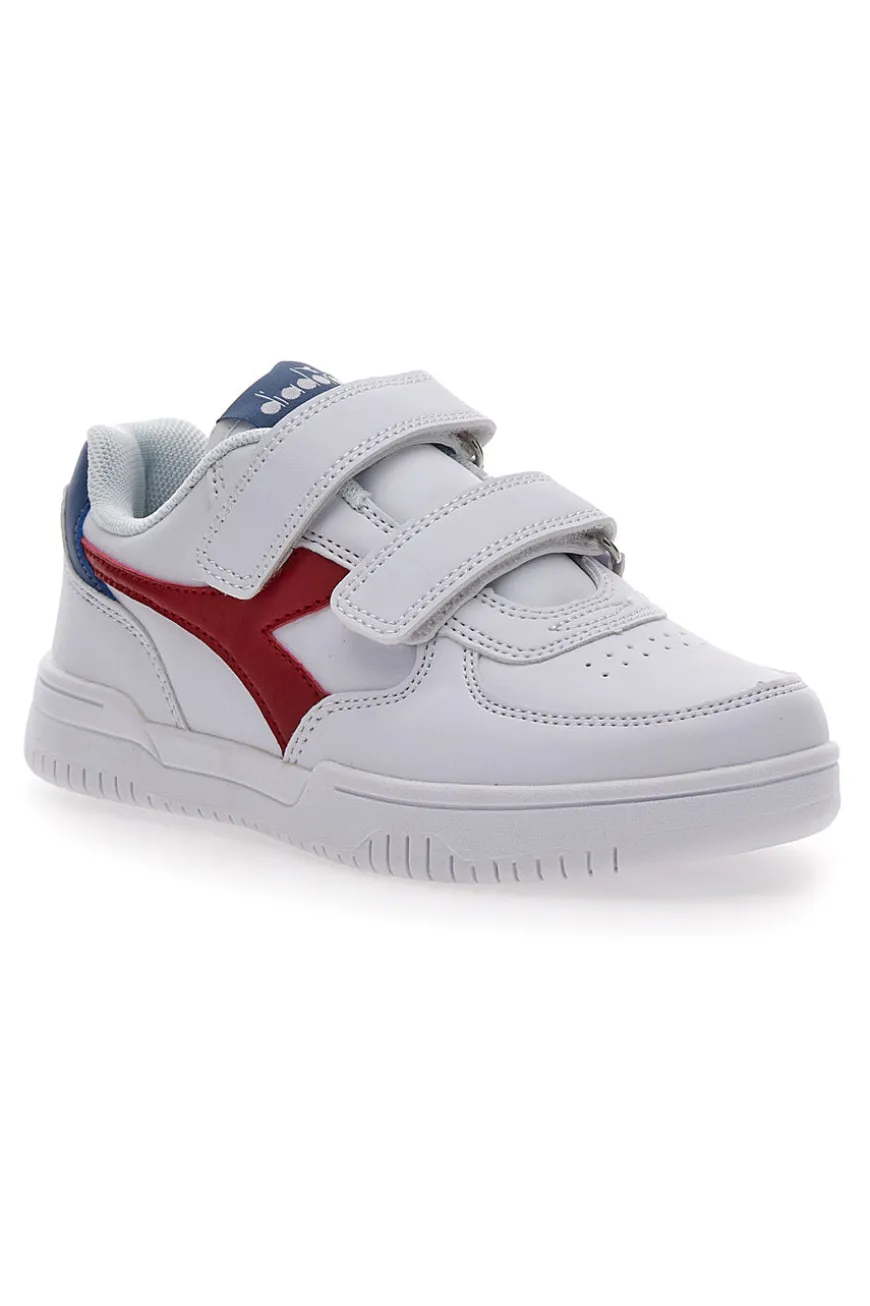 Sneakers Bianche con Velcro Diadora Raptor Low PS