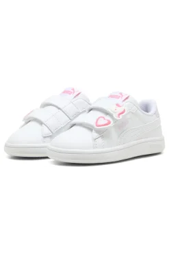 Sneakers Bianche con Velcro e Dettagli Marini Puma Smash 3.0 Badges V Inf