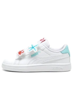 Sneakers Bianche con Velcro e Dettagli Marini Puma Smash 3.0 Badges V Inf