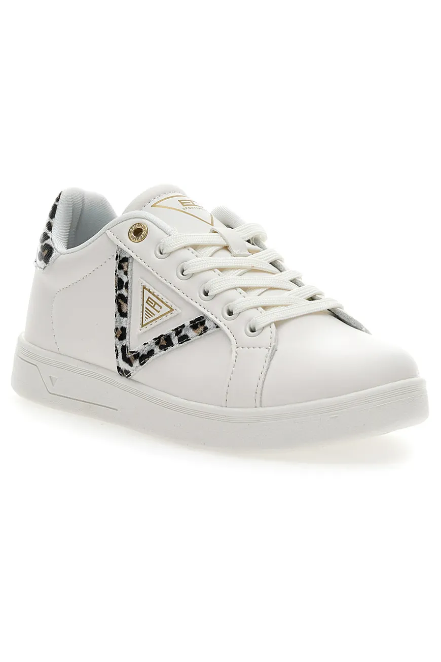 Sneakers Bianche Coveri Star Laminated