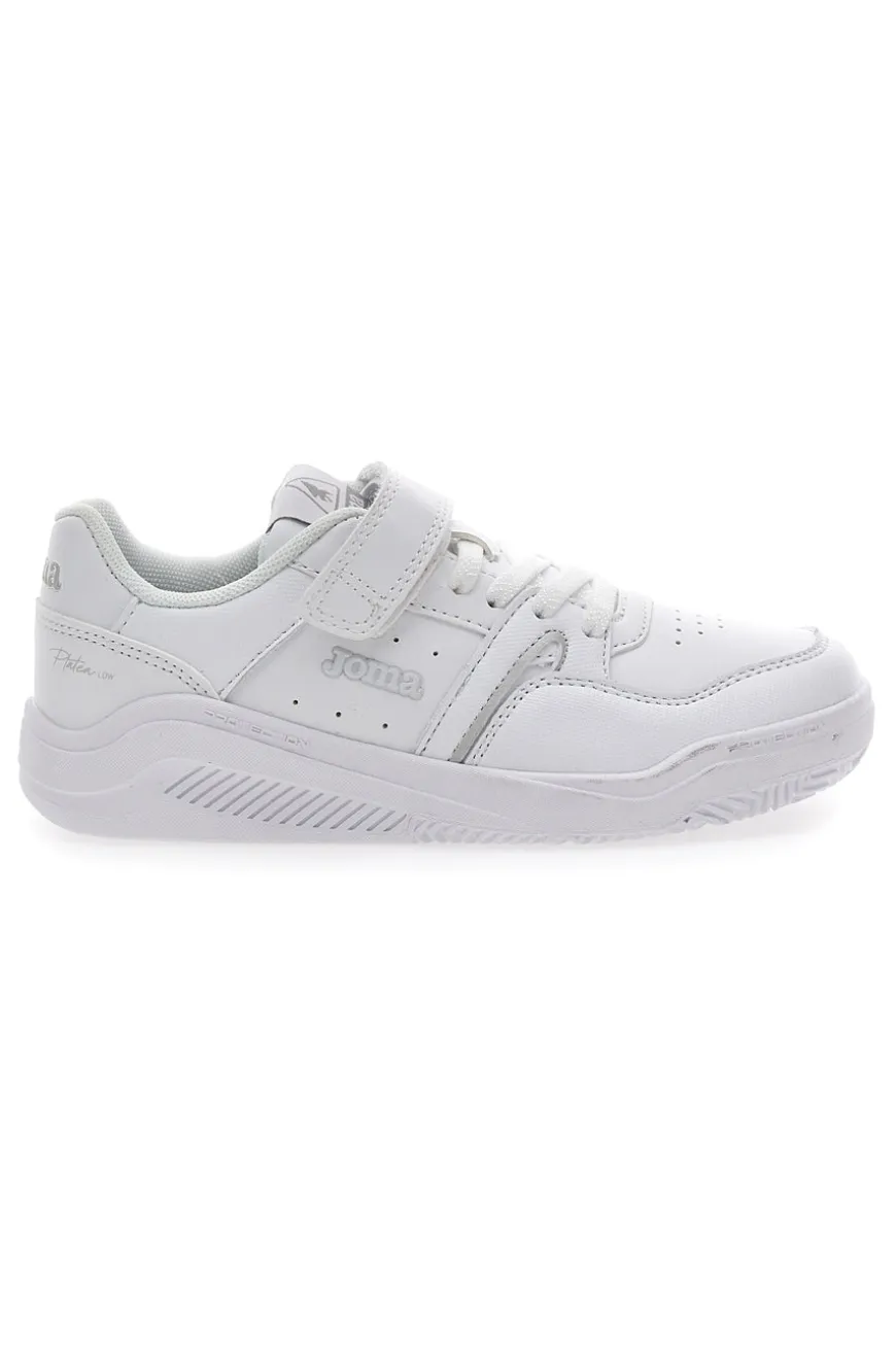 Sneakers Bianche da Bimbi Joma Platea Low Jr 2420