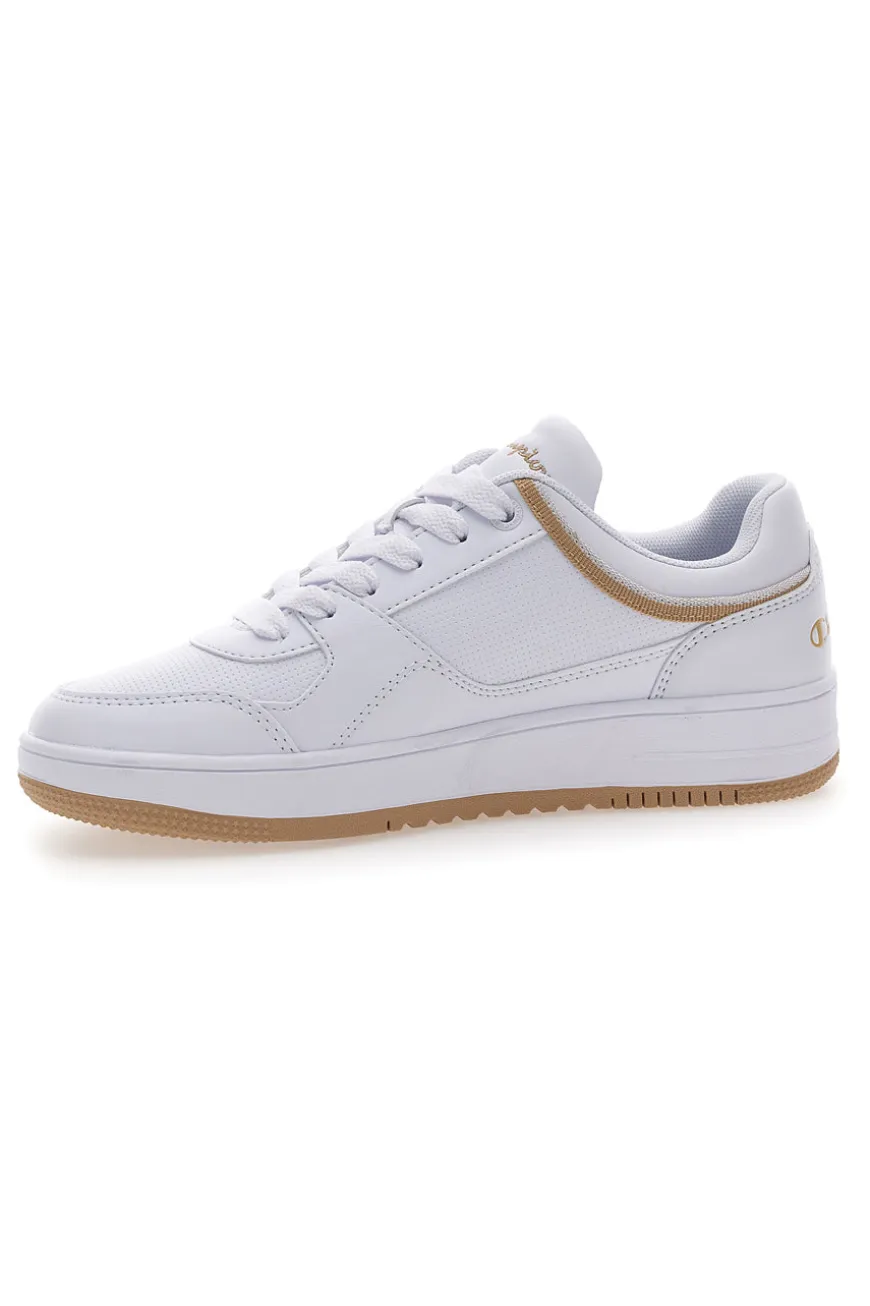 Sneakers bianche dettaglio beige CHAMPION RD18 LOW