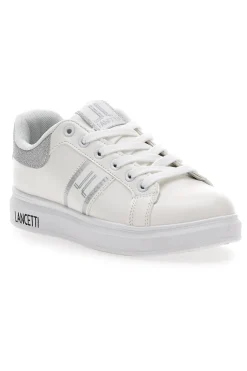 Sneakers Bianche e Argento Lancetti 27