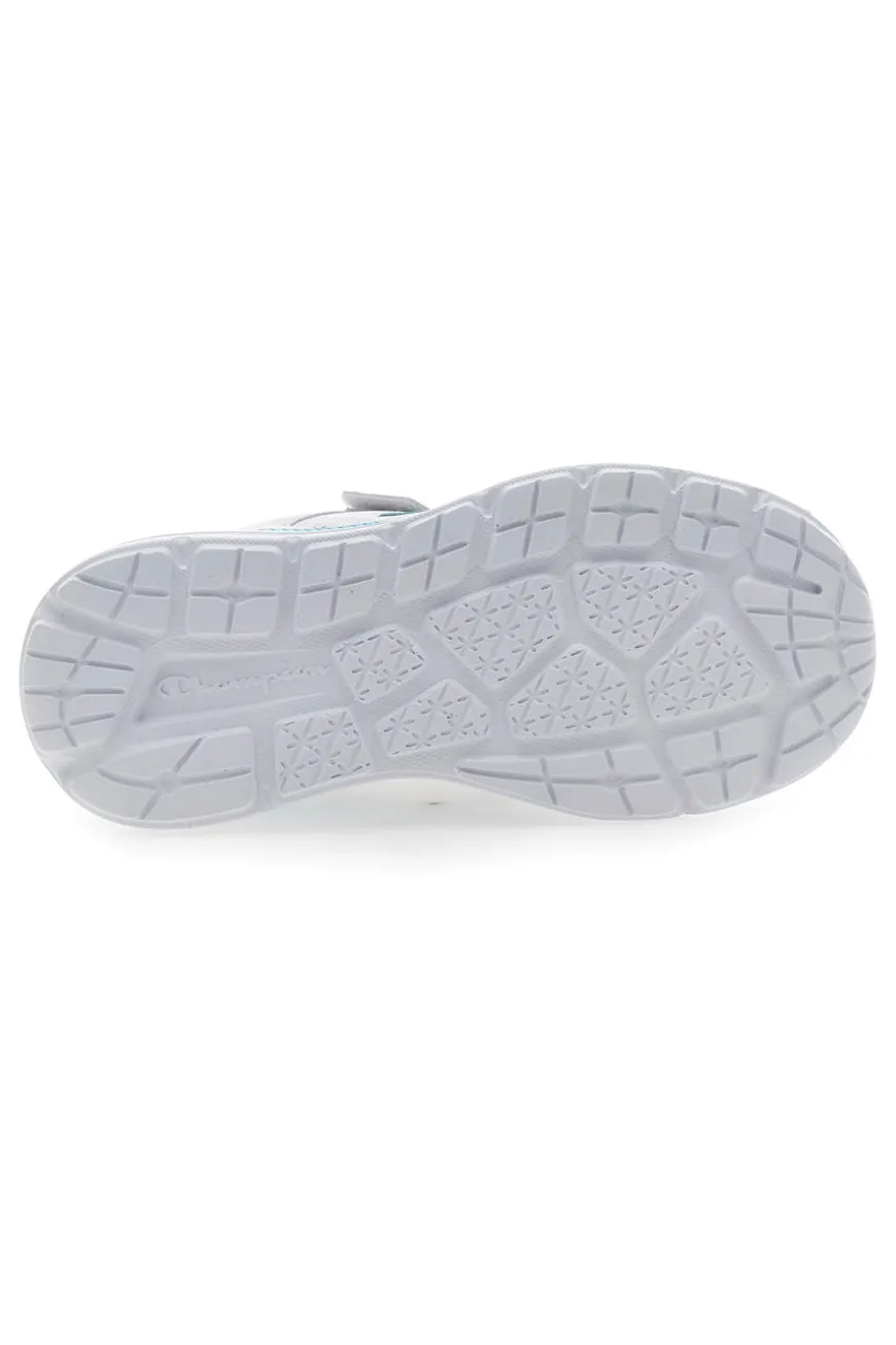 Sneakers Bianche e Azzurre Con Strappo Champion FX III G PS