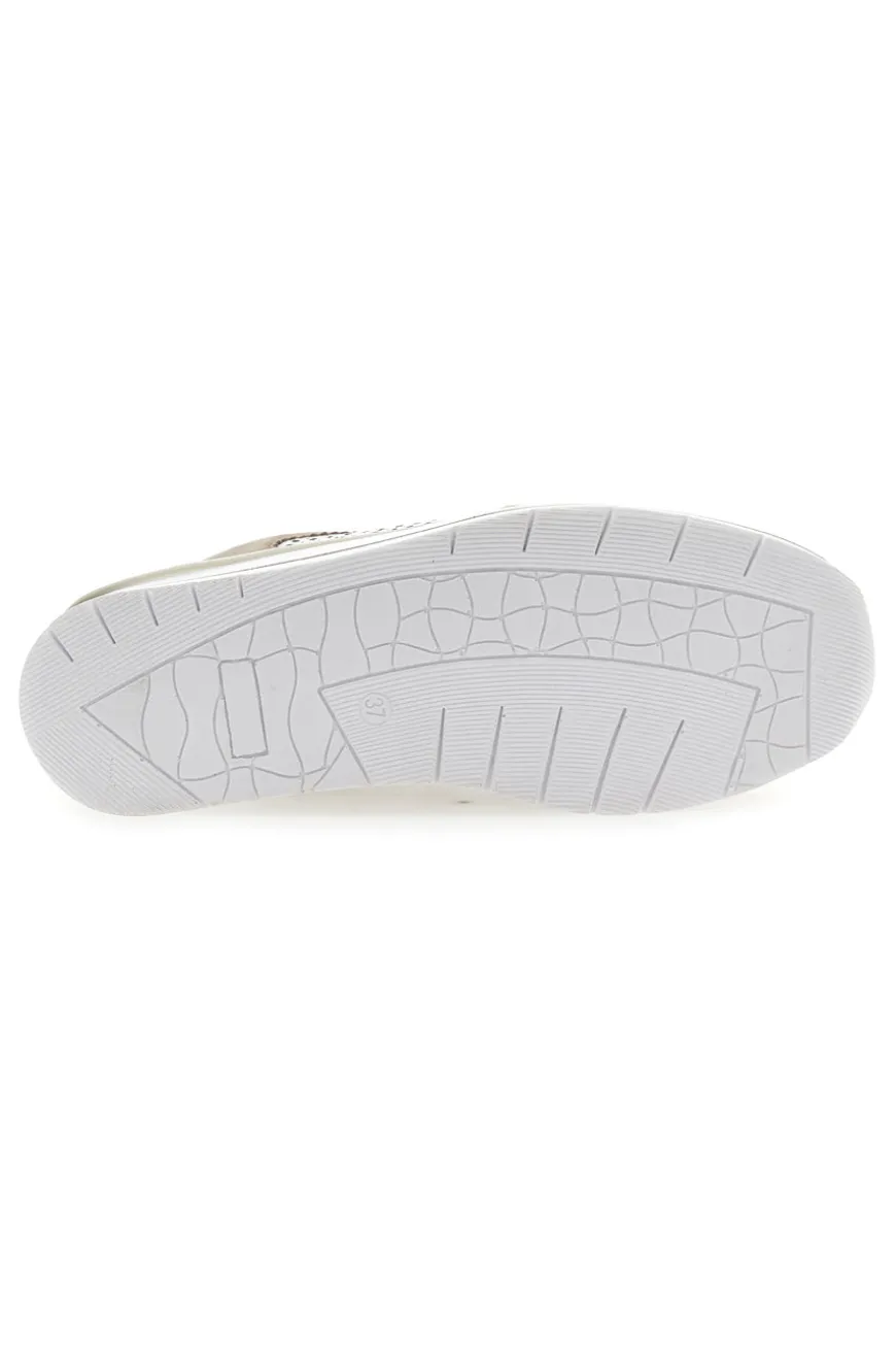 Sneakers Bianche e Beige Prima Riga 21668FAST
