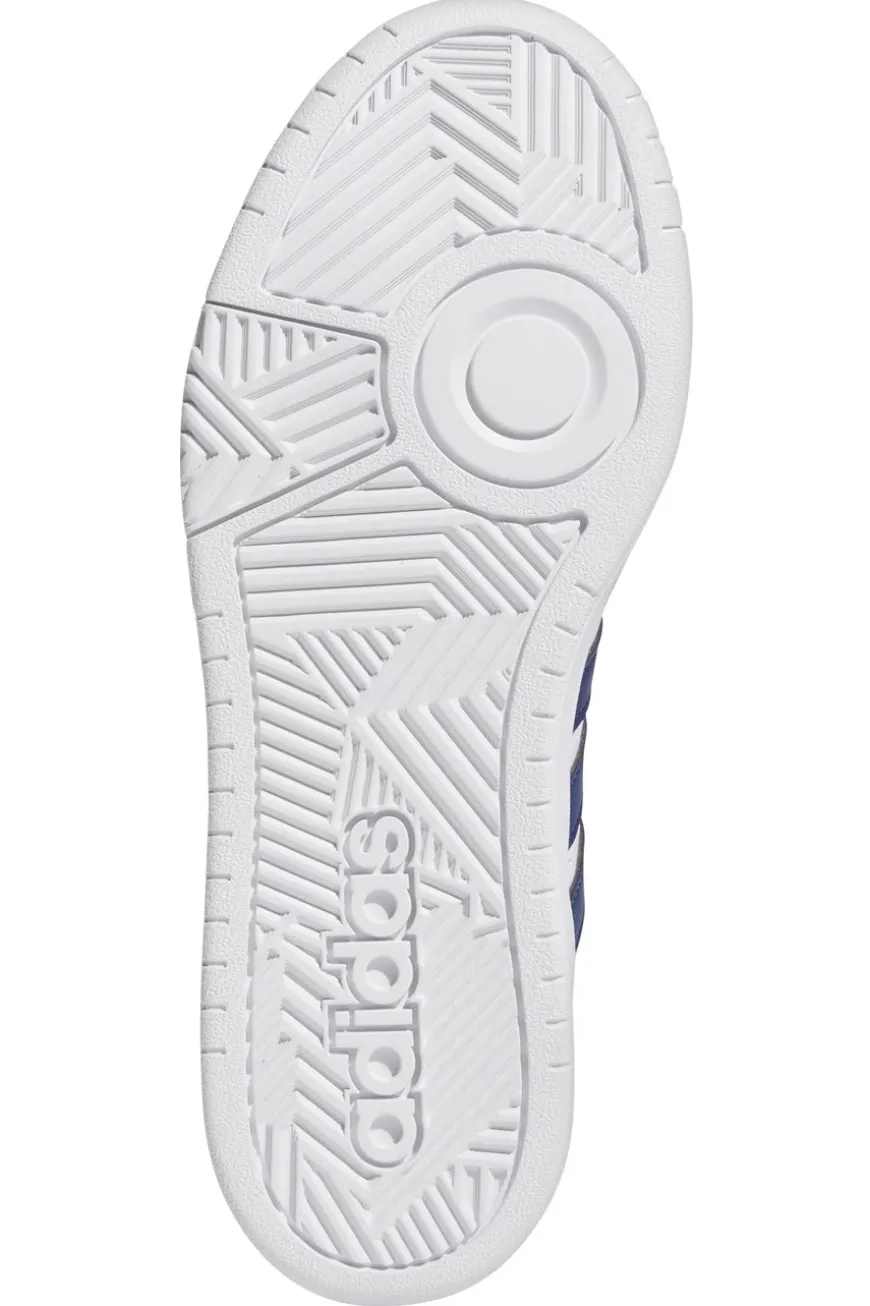 Sneakers Bianche e Blu Adidas Hoops 3 Mid