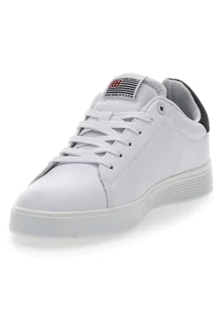 Sneakers Bianche e Blu con Lacci COTTON BELT CBM424A54