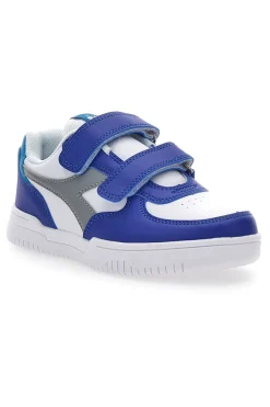 Sneakers Bianche e Blu con Logo Grigio Diadora Raptor Low Ps