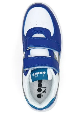 Sneakers Bianche e Blu con Logo Grigio Diadora Raptor Low Ps