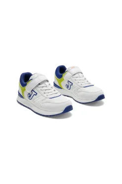 Sneakers bianche e blu con strappo Joma Tornado JR 2605
