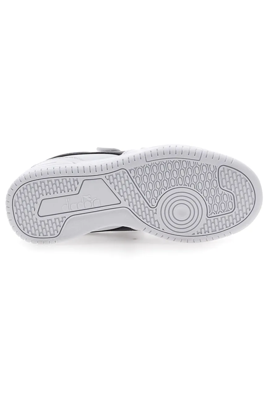Sneakers bianche e blu con velcro DIADORA RAPTOR LOW PS