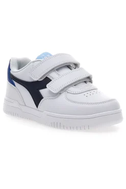 Sneakers bianche e blu con velcro DIADORA RAPTOR LOW PS