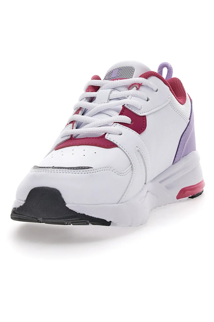 Sneakers Bianche e Fucsia Champion Ramp Up Pu G Gs