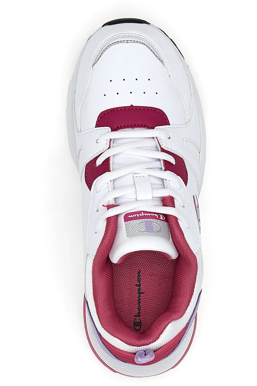 Sneakers Bianche e Fucsia Champion Ramp Up Pu G Gs