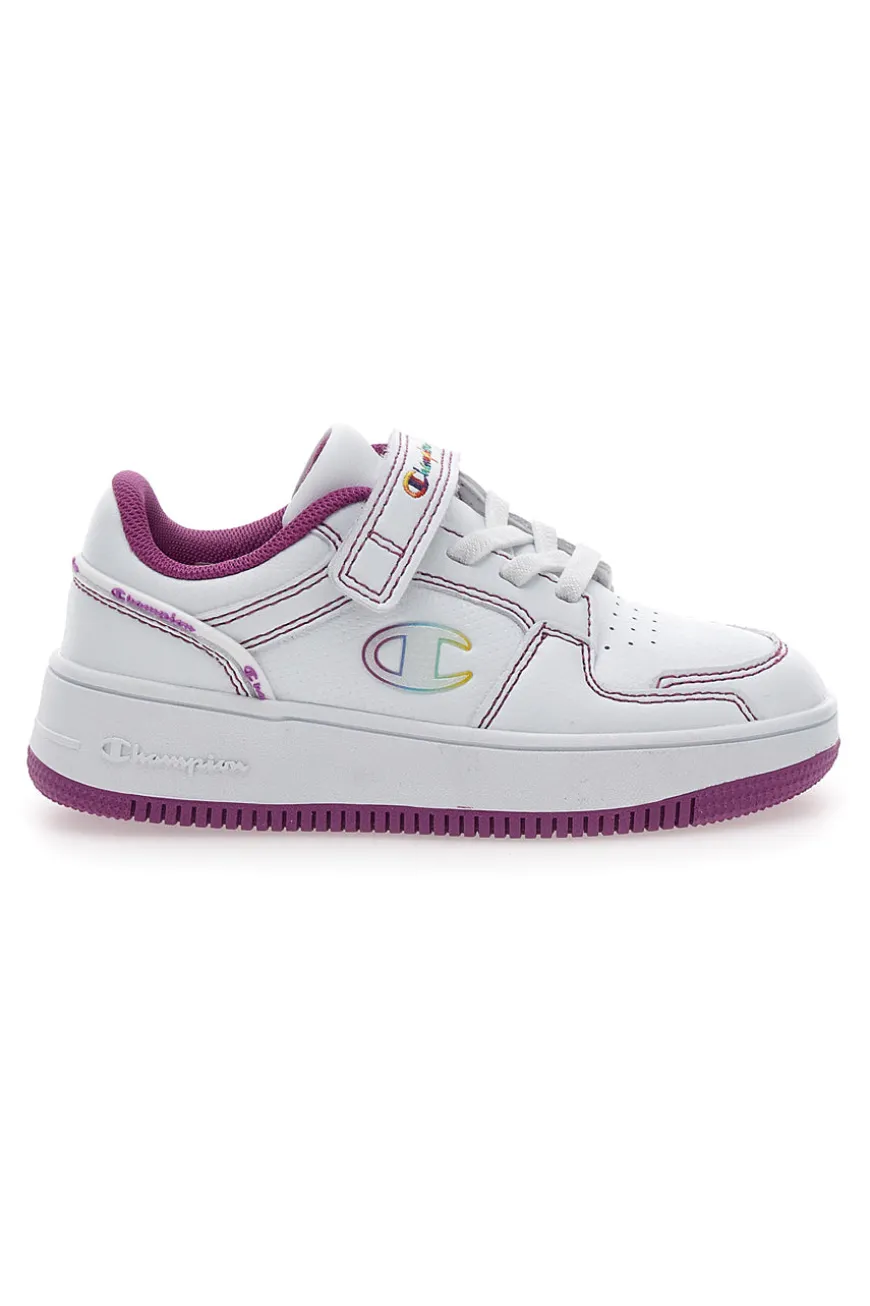 Sneakers Bianche e Fuxia con tomaia traforata CHAMPION RB18 2.0 LOW G TD