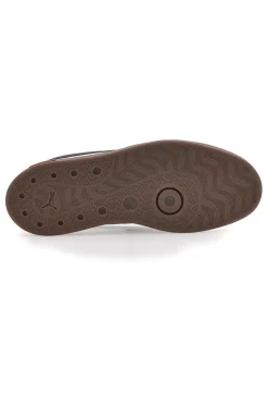 Sneakers bianche e grigie in pelle e camoscio con logo nero Puma Club II Era