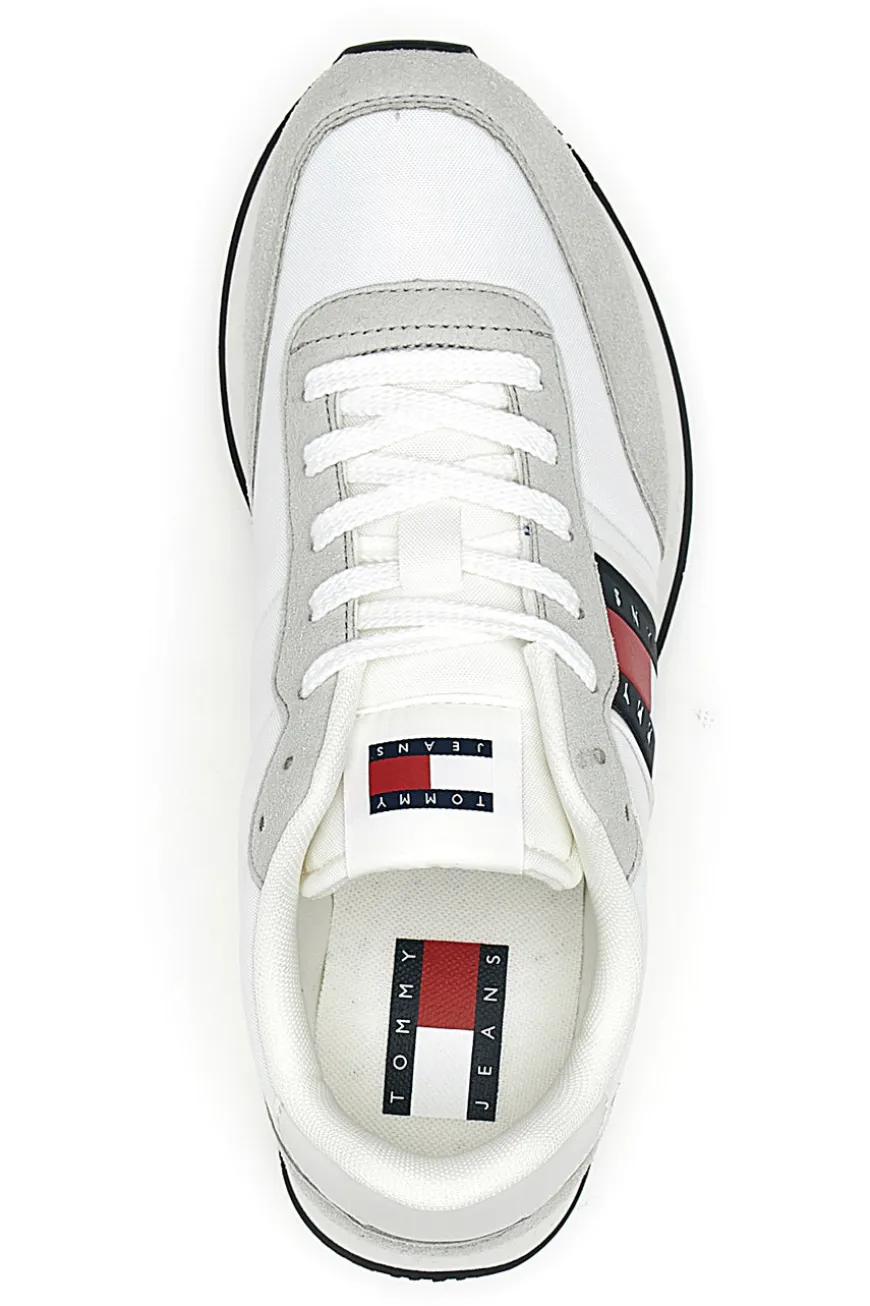 Sneakers bianche e grigie stile running con soletta estraibile Tommy jeans Tjm Class Runner