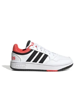 Sneakers bianche e nere basse Adidas Hoops 3.0 K