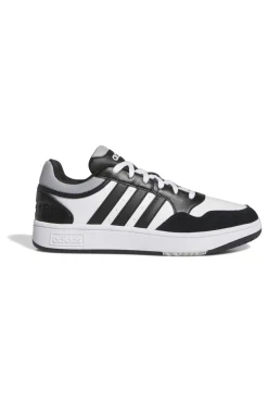 Sneakers bianche e nere con dettagli a contrasto Adidas Hoops 3.0