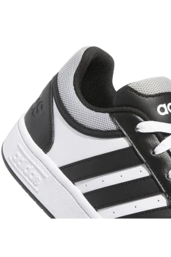 Sneakers bianche e nere con dettagli a contrasto Adidas Hoops 3.0