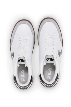 Sneakers bianche e nere con suola a contrasto FILA COURTBAY