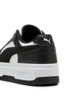 Sneakers bianche e nere platform Puma Rebound Femme Low