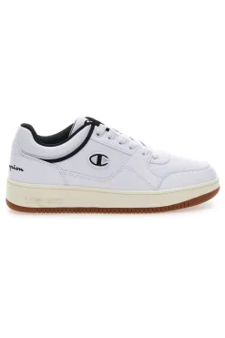 Sneakers Bianche e Nero con Suola in Gomma CHAMPION RD18 LOW