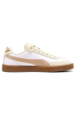 Sneakers Bianche e Rosa con Dettagli in Pelle PUMA Club II Era CV Jr