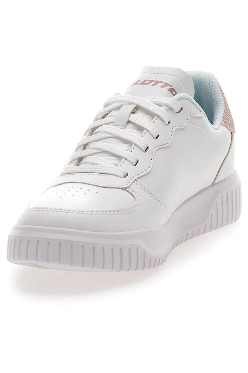 Sneakers Bianche e Rosa con Glitter Lotto Venus 1 AMF III GLI W