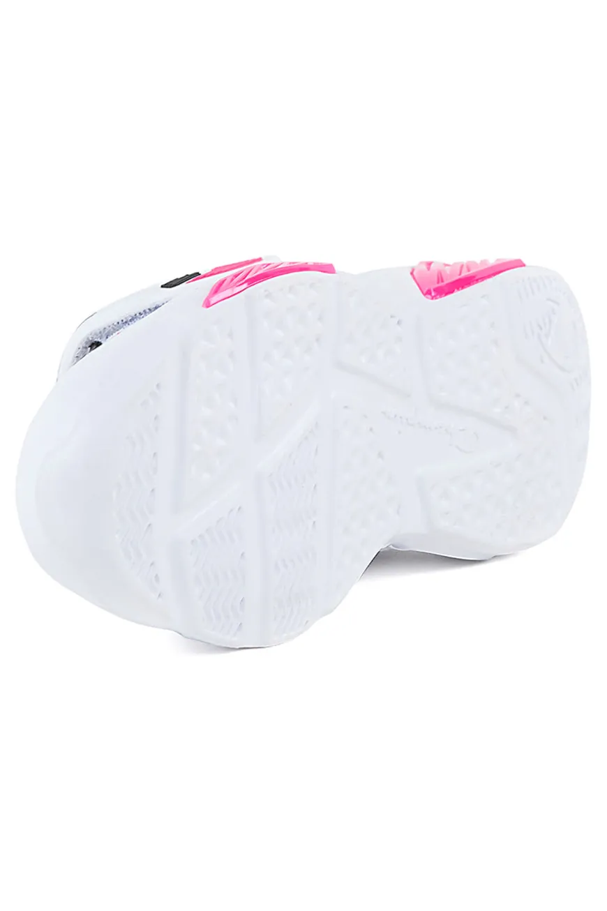 Sneakers Bianche e Rosa Con Luci Champion Wave Pu G Ps